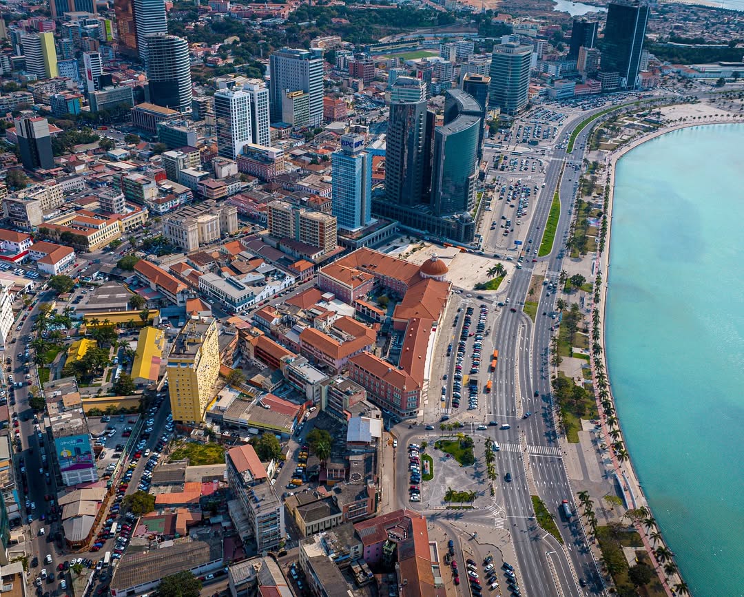 Vista aérea de Luanda